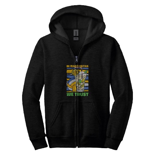 Volleyball Vball Beach Volleyball Margarita Zip Hoodies