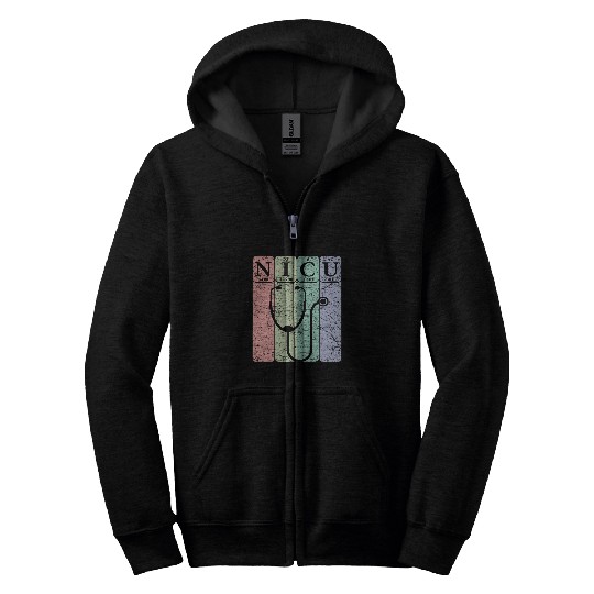 NICU nurses Periodic Table Elements NICU nurses Nerdy Zip Hoodies