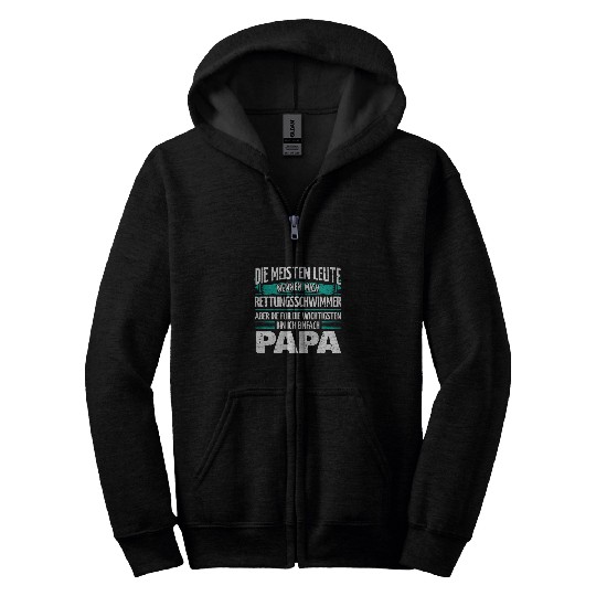 Mens Father Lifeguard Zip Hoodies