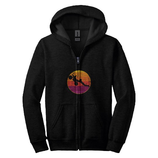 vintages Motorcycle Dirt Bike Rider Retro Motocross Biking Zip Hoodies