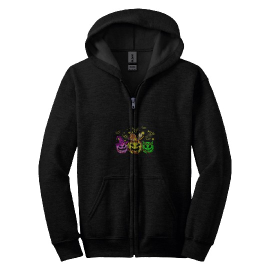 Softball Bat Witch Softball Lover Halloween Sport Costume Zip Hoodies