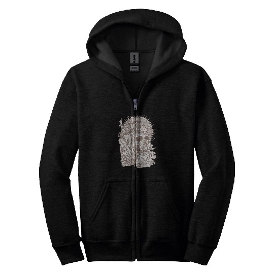 Vampiric Dark Art Aesthetic Grunge Symbol Occult Pagan Zip Hoodies