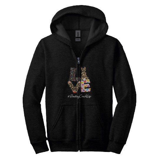 Reading Coachs Love Pencil Easter Day Bunny Leopard Women Zip Hoodies