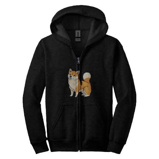 Dog Shiba Inu Lover Mom Dad 64 Zip Hoodies
