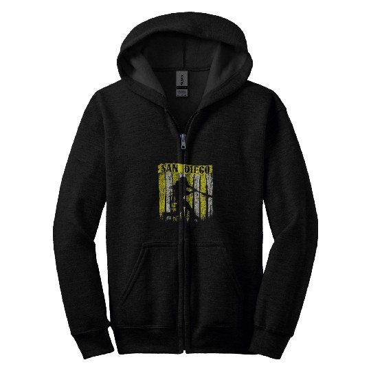 vintages San Diego Baseball American US Flag 1 Zip Hoodies