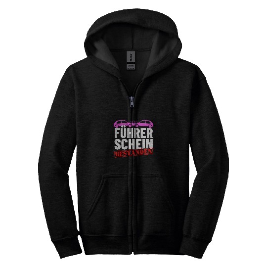 Womens Funny daughter driving licence driving test passed gift Zip Hoodies