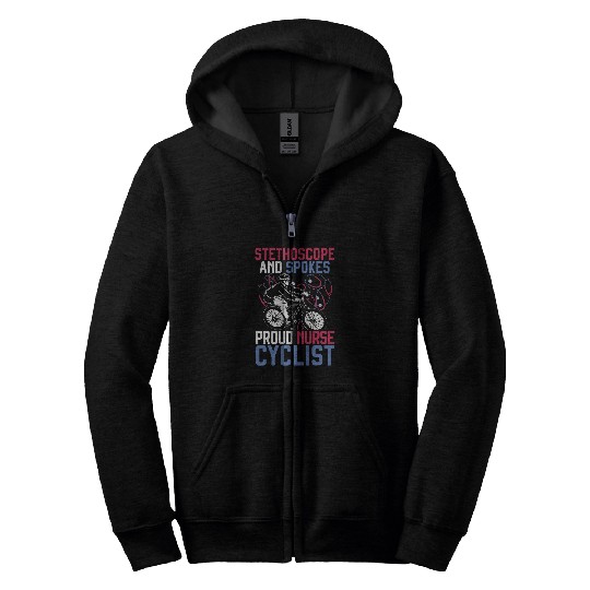 nurses Biking Registered nurses Biker Motorcycle Rider 1 Zip Hoodies