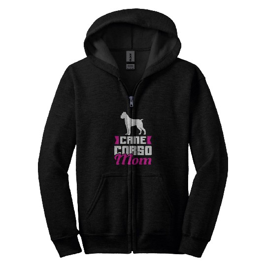 Womens Cane Corso Mom female dog owner Cane Corso Zip Hoodies