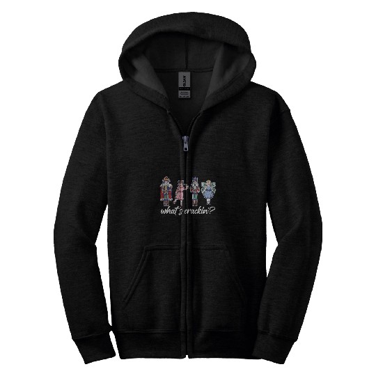 Whats Crackin NUTCRACKER SQUAD Fun Christmas Ballet Meme 1 Zip Hoodies