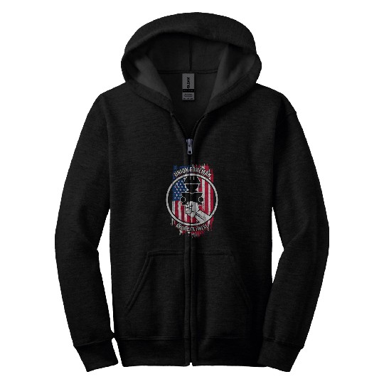 Union Foreman Mens Proud American Gifts for Foreman Zip Hoodies