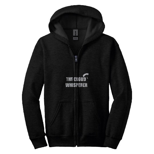 The Cloud Whisperer Funny Parachuting Skydiving Zip Hoodies