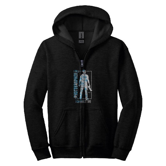 Photography I Am A Photographer I Can Freeze Time Photograph Zip Hoodies