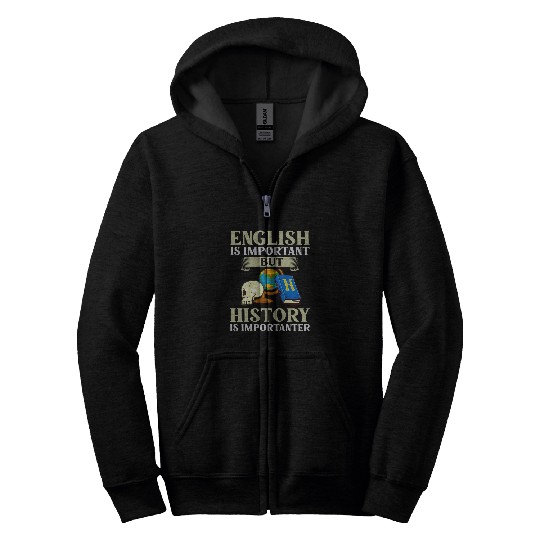 History Teacher Lesson Professor Historian Egypt Rome 1 Zip Hoodies