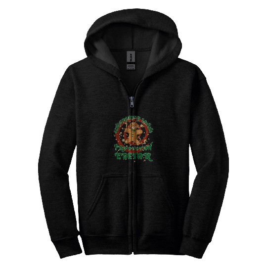 Production Editor Job Gingerbread Funny Xmas Zip Hoodies