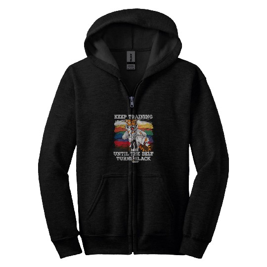 Karate Keep Training Until The Belt Turns Black 7 Zip Hoodies