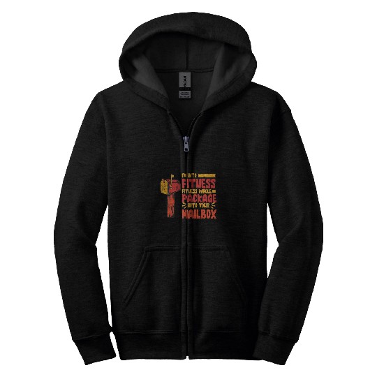 Im Into Fitness Funny Postal Worker Mail Carrier Mailman Zip Hoodies