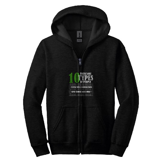 Binary Code Funny Programmer Saying Coding Zip Hoodies