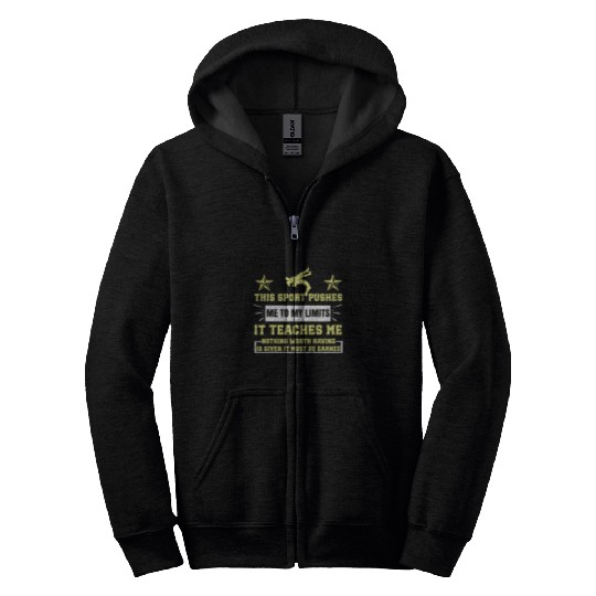 It Must Be Earned Wrestling Short Sleeve Zip Hoodies