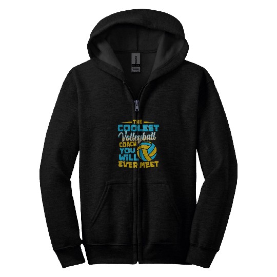 Volleyball Coachs Volleyball Coachs Gift Zip Hoodies