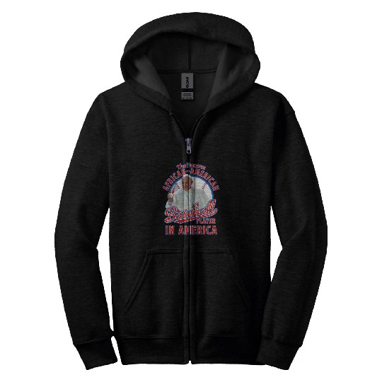 Biden The Pope Funny Quote African American Baseball Player Zip Hoodies