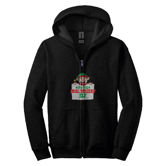 Im the oral surgeon elf male family matching christmas Zip Hoodies