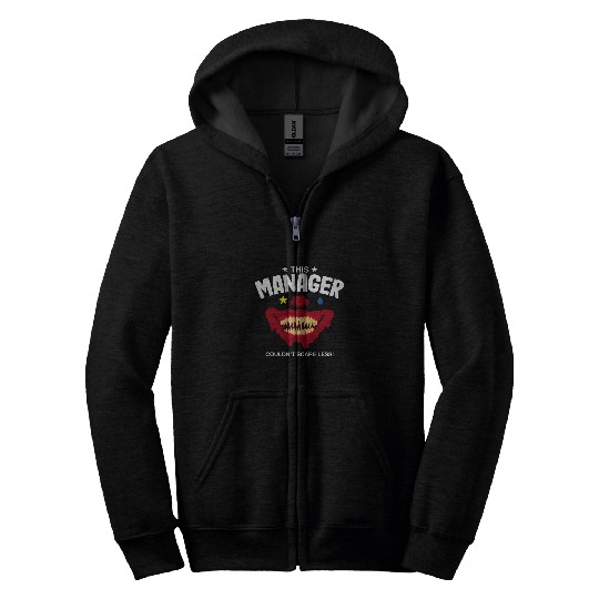 This Manager Couldnt Scare Less Halloween Boss Scary 1 Zip Hoodies