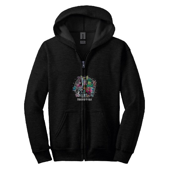 Kids Monster High MH Students Group Zip Hoodies