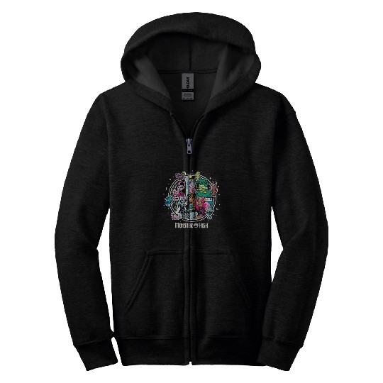 Kids Monster High MH Students Group Zip Hoodies