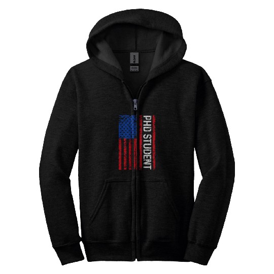 PhD Student Dissertation Doctorate Graduation 63 Zip Hoodies