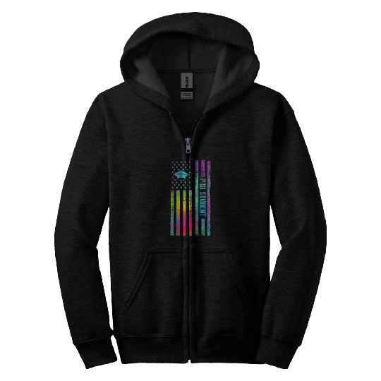 PhD Student Dissertation Doctorate Graduation 53 Zip Hoodies