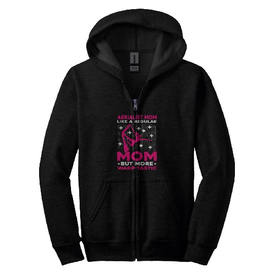 Yoga Aerialist Mom Like a regular Mom Aerial Silks 21 Zip Hoodies