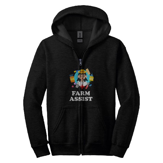 Funny Pharmacist Pun Farm Assist Zip Hoodies