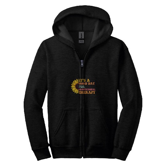 Occupational Therapy OT Therapist Sunflower Autism OT Sped Zip Hoodies