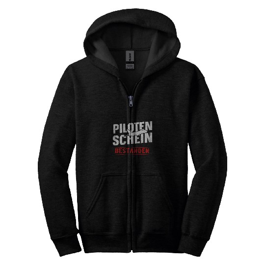 Pilot License Bassed Flight Test Zip Hoodies