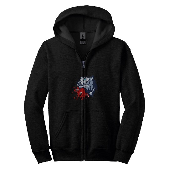 Bak Fu Pai Southern Hakka White Tiger Kung Fu Zip Hoodies