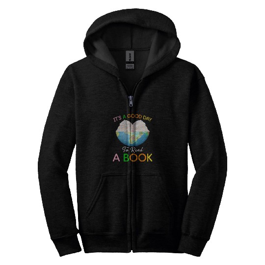 Its a Good Day to Read a Book World Book Day Costume Zip Hoodies