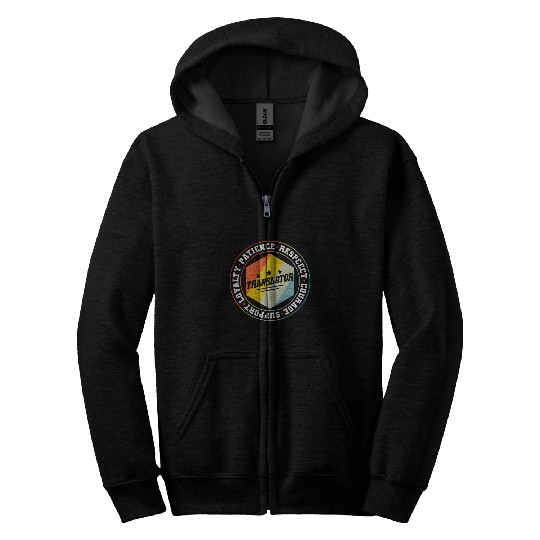Translator Appreciation Circle Zip Hoodies