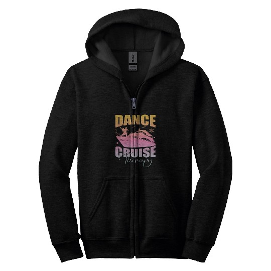 Family Vacation Summer Boat Trip Dance Cruise Therapy Ship Zip Hoodies