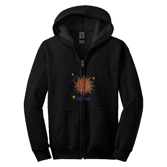 The Sun Tarot Card Reader Tarot Lover Fortune Teller Zip Hoodies