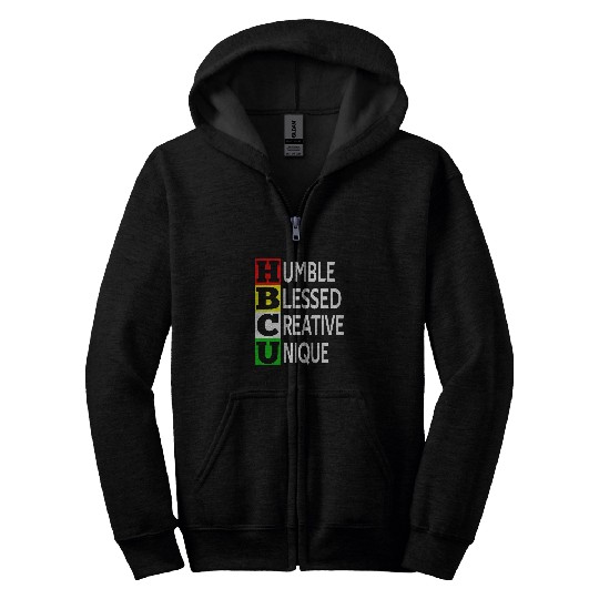 Historically Black College University Student HBCU Made Afro Zip Hoodies