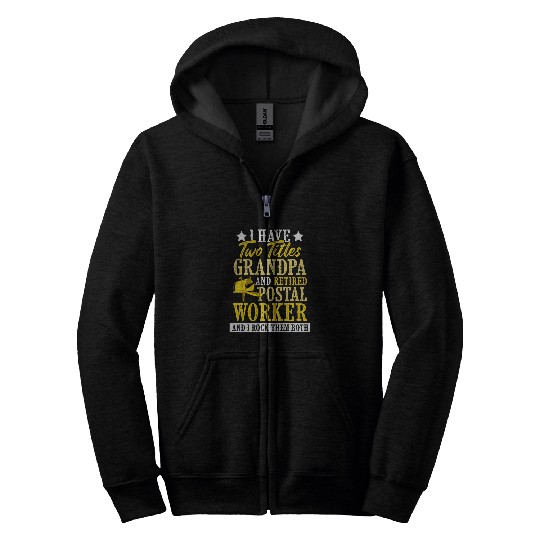 Retired Postal Worker Mailman Retirement 9 Zip Hoodies