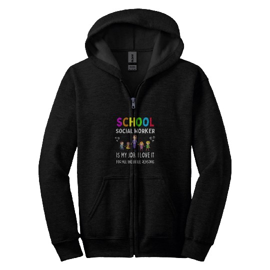 school social worker appreciation s back to school Zip Hoodies