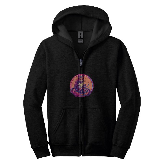 Bicycle Cycling Cyclist BMX Animal Squirrel Bike Zip Hoodies