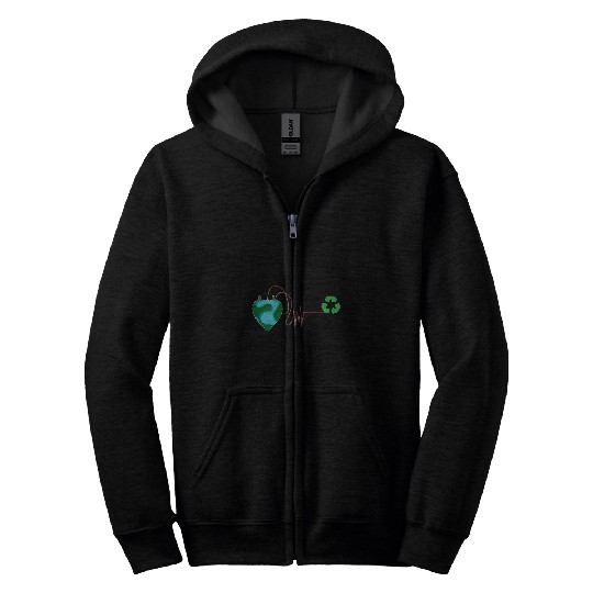 Earth Day Environment Day Recycle nurses Doctor Teacher Zip Hoodies