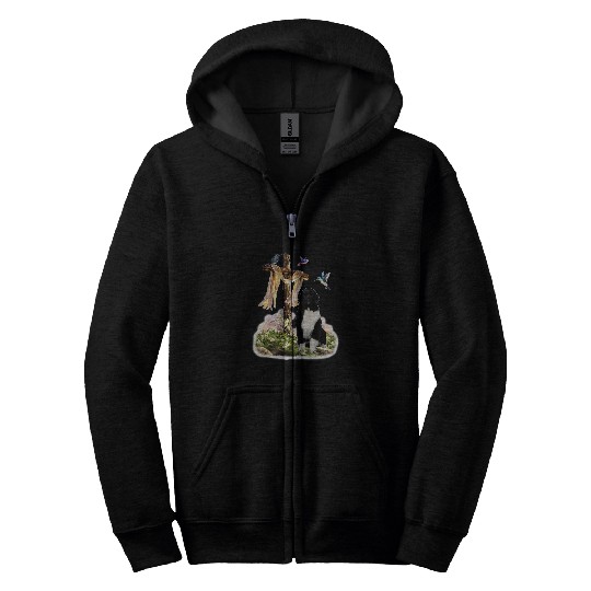 Hummingbird and Cross 2Newfoundland Zip Hoodies