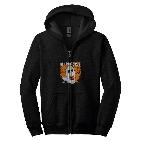 How to Boo Booooks ghosts Book Halloween Costume 2 Zip Hoodies