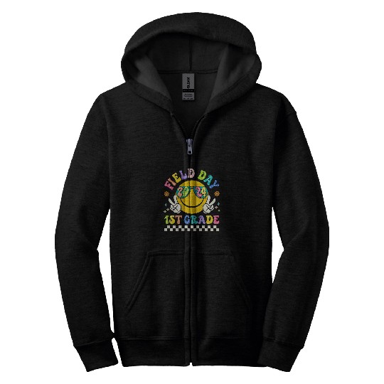 Field Day 2024 1st First Grade Field Trip Teacher Student Zip Hoodies