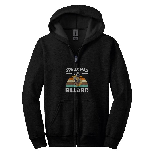 JPeux Pas JAi Billiard Funny Gift Pool Player Zip Hoodies