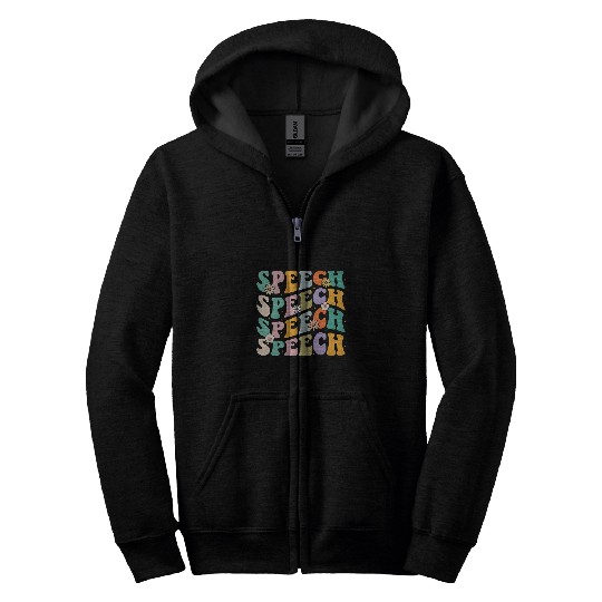 Speech Therapy Speech Language Pathologist Therapist SLP 2 7 Zip Hoodies