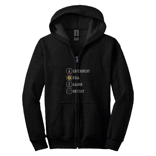 Science Physics Chemistry Experiment Teacher Student 1 Zip Hoodies